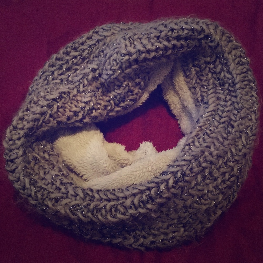Fuzzy Juicy Couture infinity scarf